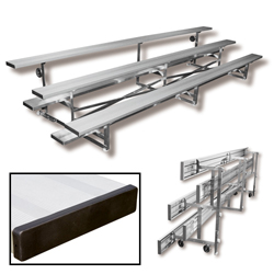 2 Row 15' Tip n' Roll Bleacher (seats 20