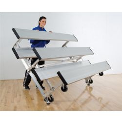 3 Row 21' Tip n' Roll Bleachers (colored